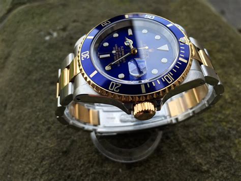 rolex blauw met zilver|Rolex blue gold watches.